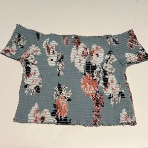 Off the shoulder crop top